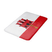 ジブラルタル国旗 バスマット (アングル)