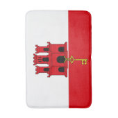 ジブラルタル国旗 バスマット (正面縦)