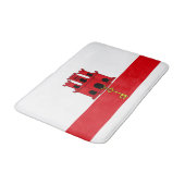 ジブラルタル国旗 バスマット (アングル)