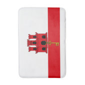 ジブラルタル国旗 バスマット (正面縦)