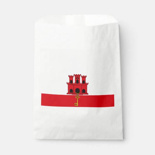 ジブラルタル国旗 フェイバーバッグ (正面)