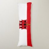 ジブラルタル国旗 ボディピロー (正面縦)