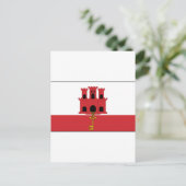 ジブラルタル国旗 ポストカード (スタンド正面)