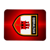 ジブラルタル国旗 マグネット (横)