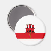 ジブラルタル国旗 マグネット (正面/裏面)