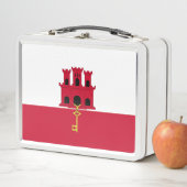 ジブラルタル国旗 メタルランチボックス (インサイチュ)