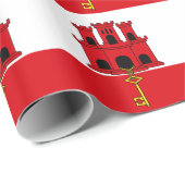 ジブラルタル国旗 ラッピングペーパー (ロールコーナー)