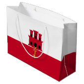 ジブラルタル国旗 ラージペーパーバッグ (裏面アングル)