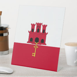 ジブラルタル国旗 台座サイン