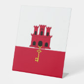 ジブラルタル国旗 台座サイン (正面)