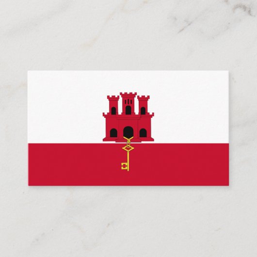 ジブラルタル国旗 名刺 (正面)