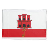 ジブラルタル国旗 枕カバー (裏面)