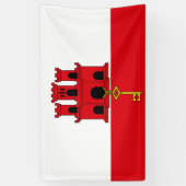 ジブラルタル国旗 横断幕 (縦)