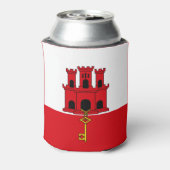 ジブラルタル国旗 缶クーラー (缶裏面)