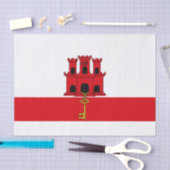 ジブラルタル国旗 薄葉紙 (クラフト)