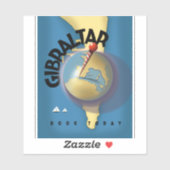 ジブラルタル旅行ポスター シール (シート)