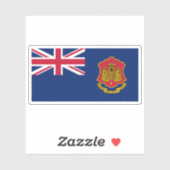 ジブラルタル旗(イギリスの海外領土) シール (シート)