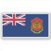 ジブラルタル旗（イギリスの海外領土） シール (正面)