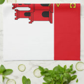 ジブラルタル旗 キッチンタオル (折り畳み)