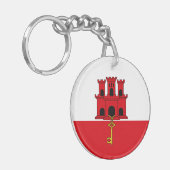ジブラルタル旗 キーホルダー (正面左)