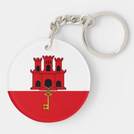 ジブラルタル旗 キーホルダー (裏面)