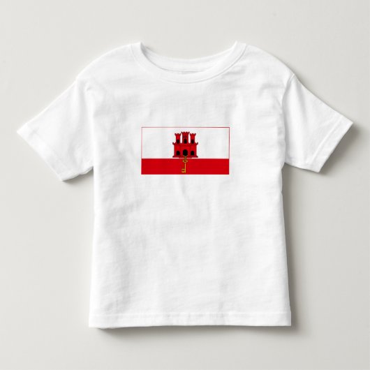 ジブラルタル旗 トドラーTシャツ (正面)