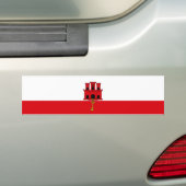 ジブラルタル旗 バンパーステッカー (車上)