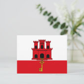 ジブラルタル旗 ポストカード (スタンド正面)