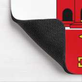 ジブラルタル旗 マウスパッド (コーナー)