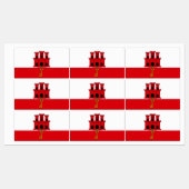 ジブラルタル旗 ラベル (シート)