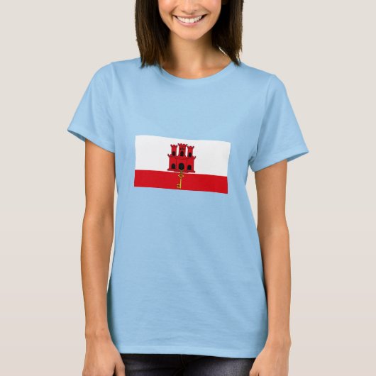 ジブラルタル旗 Tシャツ (正面)