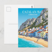 ジブラルタル カタルーニャ湾の村 ポストカード (正面/裏面)