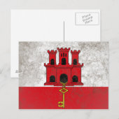 ジブラルタル ポストカード (正面/裏面)