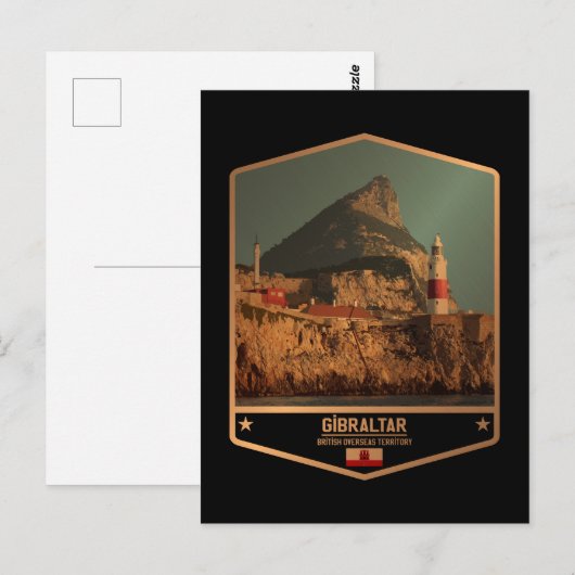 ジブラルタル ポストカード (正面/裏面)