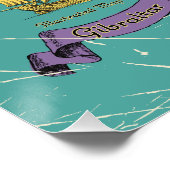 ジブラル図解入りの、写真付きのタルの旅行マップ ポスター (コーナー)