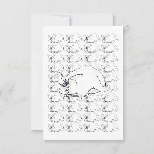 ジブリが「うるさくない」猫のスタイル 出欠カード (正面)