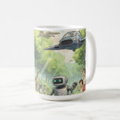 ジブリの芸術を伴うマグカップ コーヒーマグカップ (正面右)