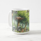 ジブリの芸術を伴うマグカップ コーヒーマグカップ (正面左)