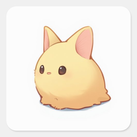 ジブリ美学ステッカー スクエアシール (正面)