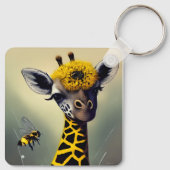 ジブンブンいう音ラフお洒落 キーホルダー (裏面)