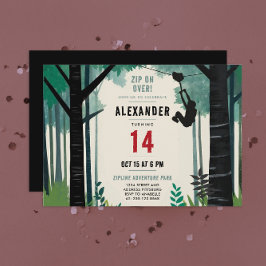 ジプクールリンアドベンチャー自然屋外アドレナリン 招待状