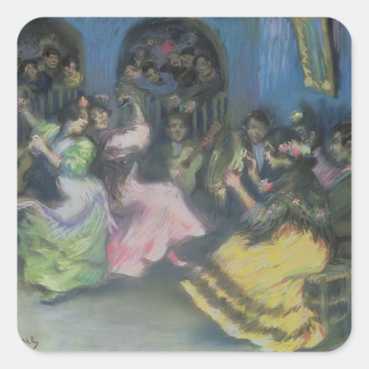 ジプシスペインのー・ダンサー, 1898 スクエアシール (正面)