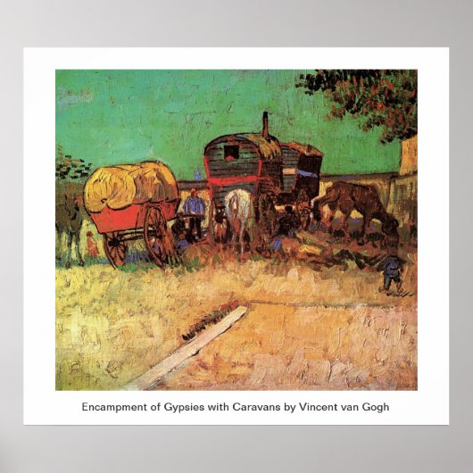 ジプシーとキャラバンの陣地 ポスター (正面)