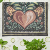 ジプシーのキャラバンのハート キッチンタオル (折り畳み)