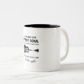 ジプシーのソウルヒッピー・ギターをロックしたい ツートーンマグカップ (正面右)