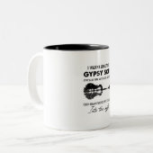 ジプシーのソウルヒッピー・ギターをロックしたい ツートーンマグカップ (正面左)