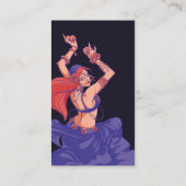 ジプシーのトライバルダンサーがシンバルで踊る ロイヤリティカード (裏面)