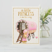 ジプシーのベビーを持つジプシーのベビーシャワーの招待状 招待状 (スタンド正面)