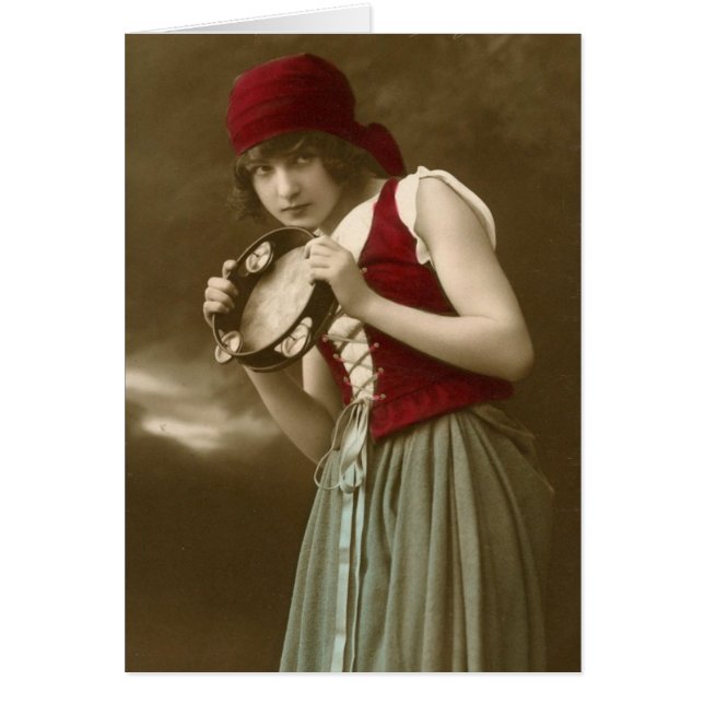 ジプシーのヴィンテージの女の子 (正面)