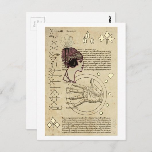 ジプシーの占い師 ポストカード (正面/裏面)